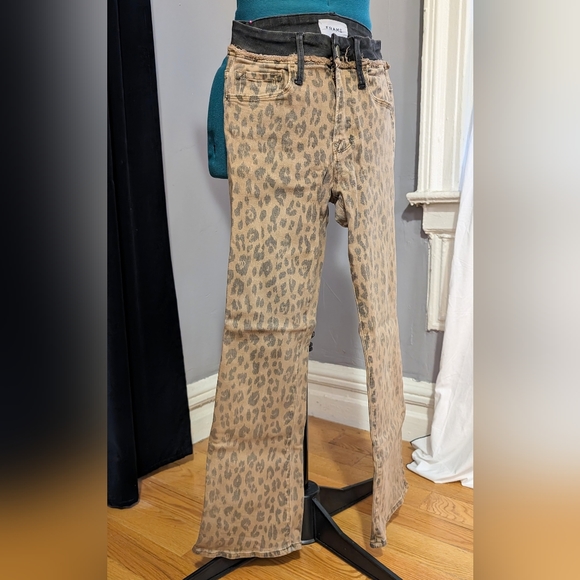 Frame Denim Leopard Le Crop Mini Boot, 24 - Picture 9 of 11